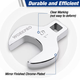 WorkPro crowfoot wrench 10mm close-up for hard-to-reach bolts.