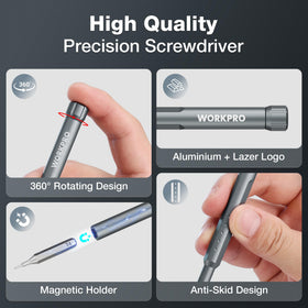 WORKPRO CR-V bits deliver durable precision for delicate components