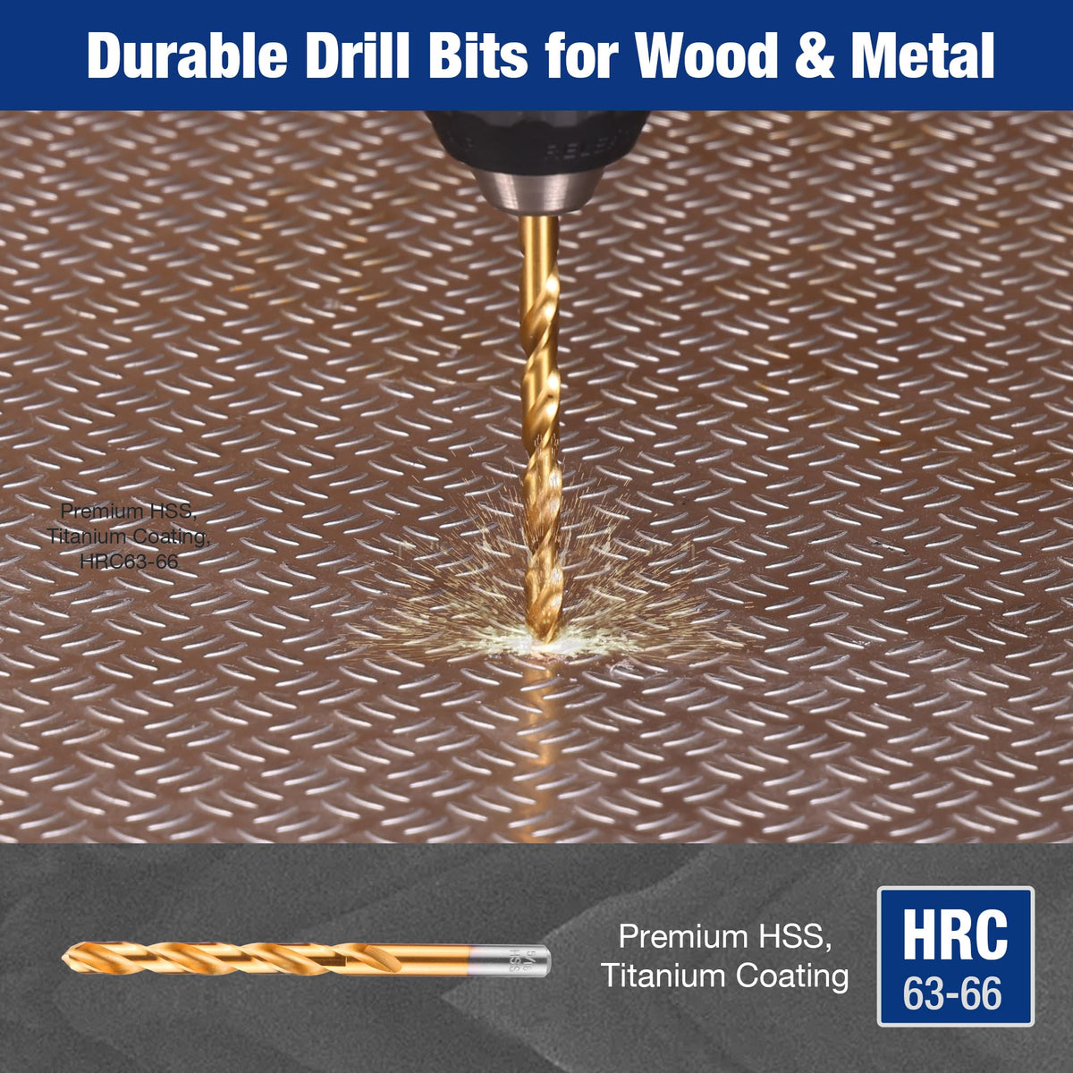 WORKPRO Cr-V screwdriver bits array with precision fit for fast screw driving.