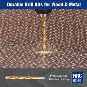 WORKPRO Cr-V screwdriver bits array with precision fit for fast screw driving.