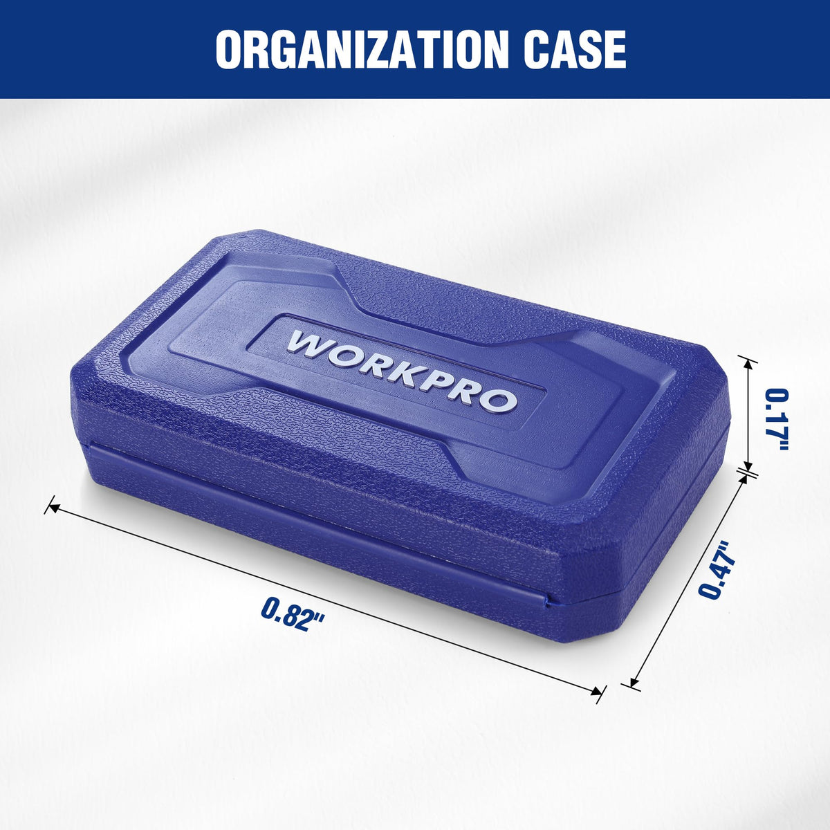 WORKPRO CRV steel with black phosphate coating for durable performance.