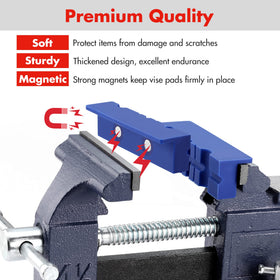 WORKPRO cylindrical workpiece clamping grooves show five thickness options
