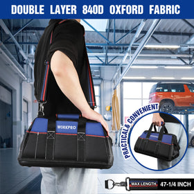 WORKPRO ideal daily-use bag for tradespeople and DIY enthusiasts.