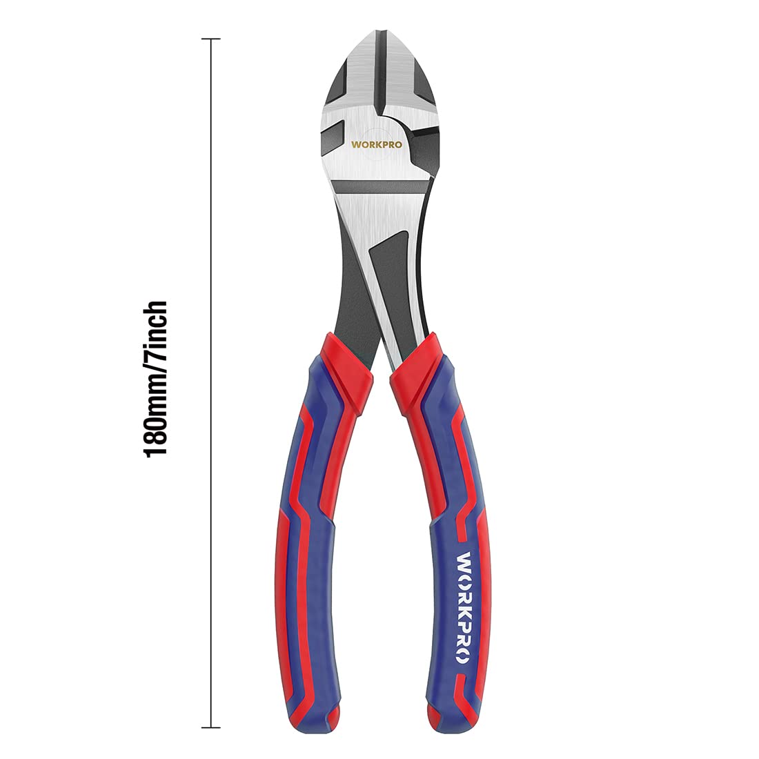 WORKPRO diagonal pliers with bi-material handle offer anti-slip, comfortable grip
