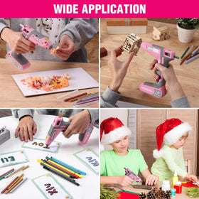WORKPRO cordless glue gun ideal for DIY crafts and small repairs