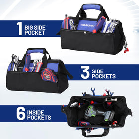 WORKPRO double-pull zippers provide quick, reliable access