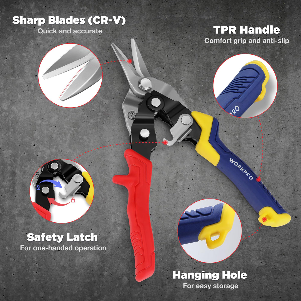WORKPRO dual-leverage design delivers more power with less effort.
