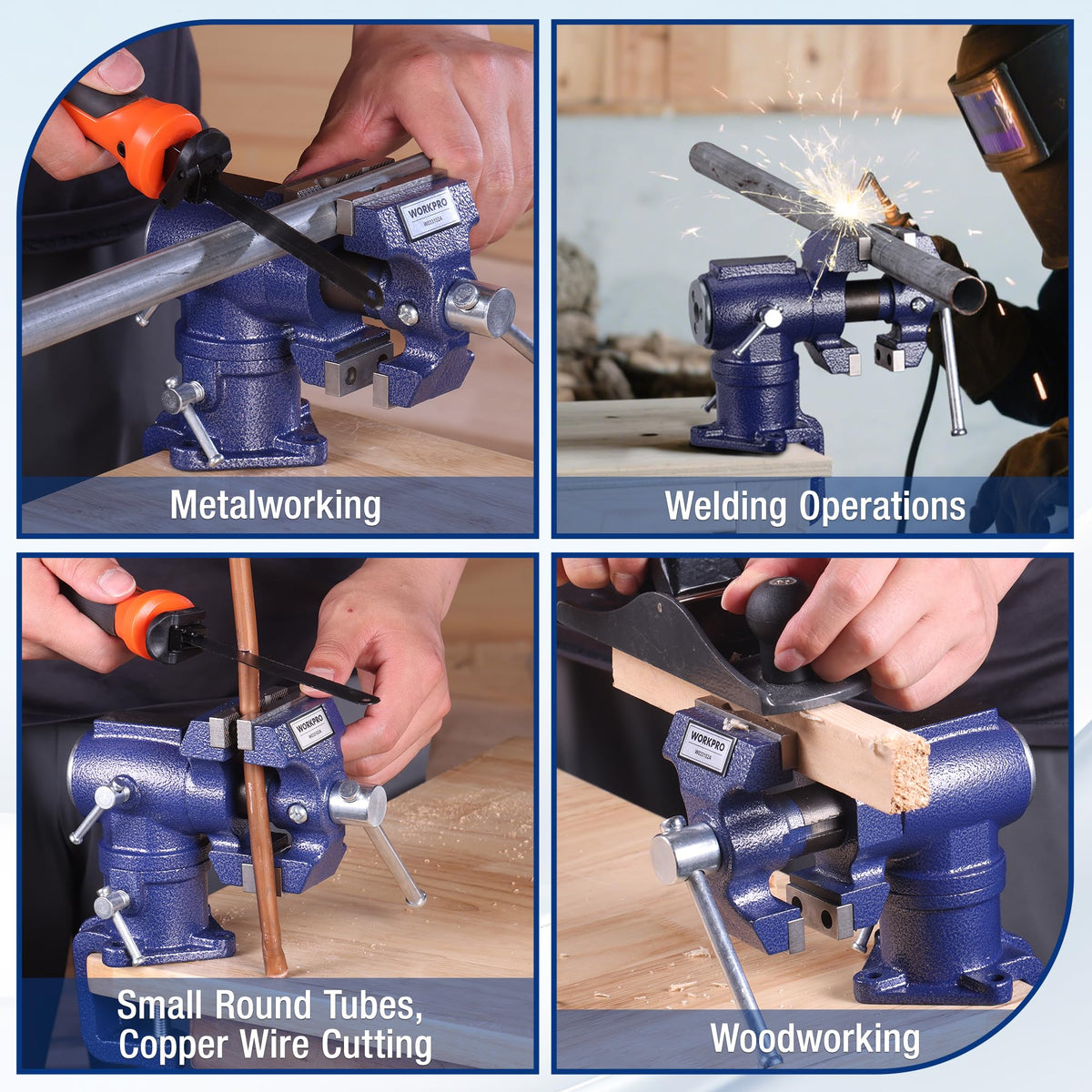 WORKPRO ductile iron body QT400 for rugged reliability