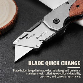WORKPRO EDC pocket knife with one-hand flip enables fast access during outdoor tasks.