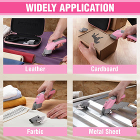 WORKPRO electric scissors easily cut bubble wrap for protective packing.