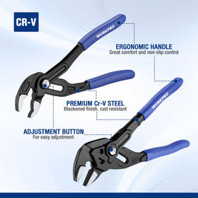 WORKPRO Ergonomic handles reduce wrist strain during long use