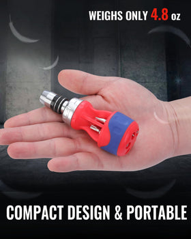 WorkPro ergonomic slip-resistant handle reduces hand fatigue.