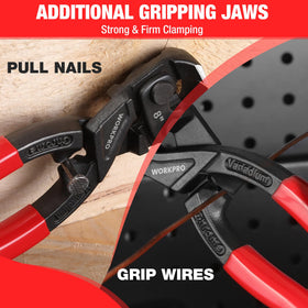 WORKPRO ergonomic soft handle reduces fatigue during use.
