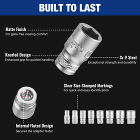 WORKPRO extension bar and sockets for extended reach and versatility