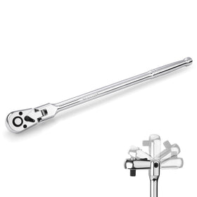 WORKPRO extra-long ratchet handle showing extended reach for hard-to-access spaces.