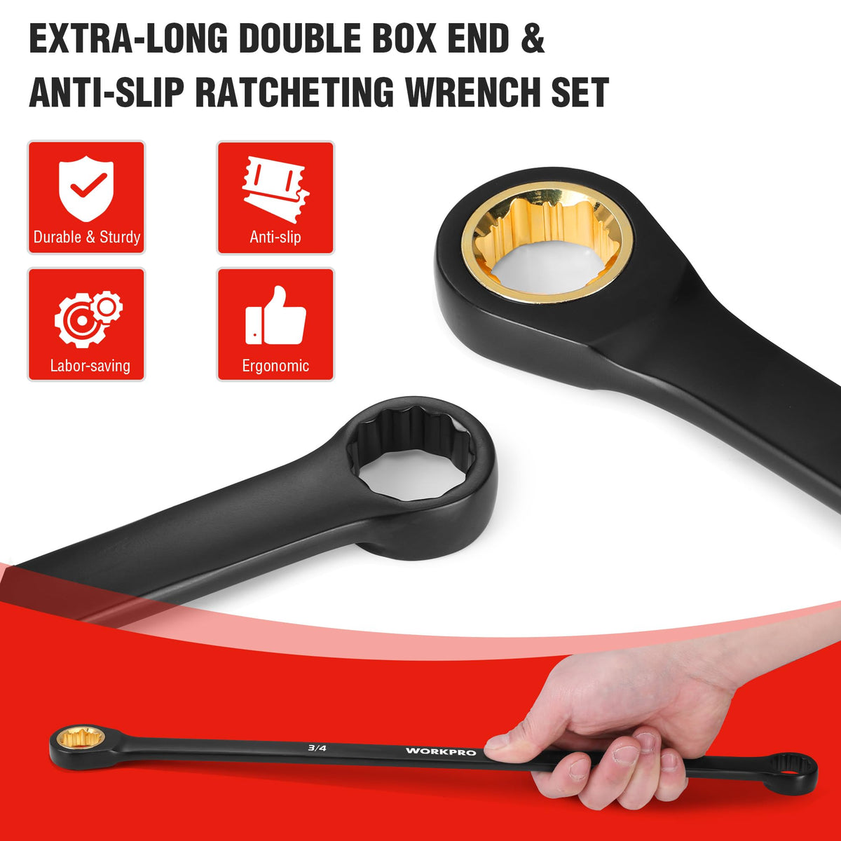 Extra length adds torque for stubborn bolts in tight spaces.