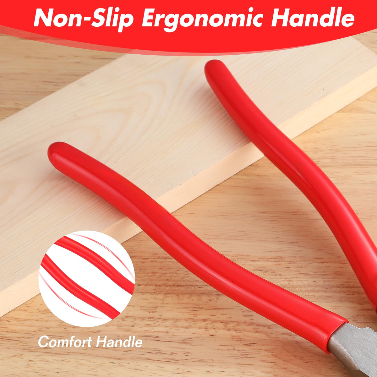 WORKPRO fencing pliers grip and twist for secure fence adjustments.