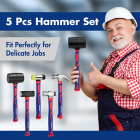 WORKPRO fiberglass handle with vibration damping for comfortable extended use.