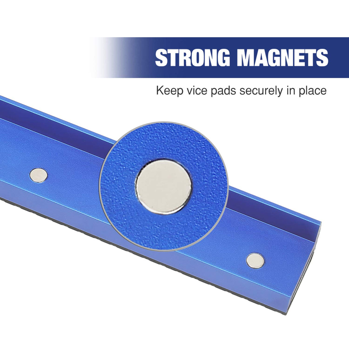 WORKPRO five-round-groove pad offers 90 and 45 degree clamping options