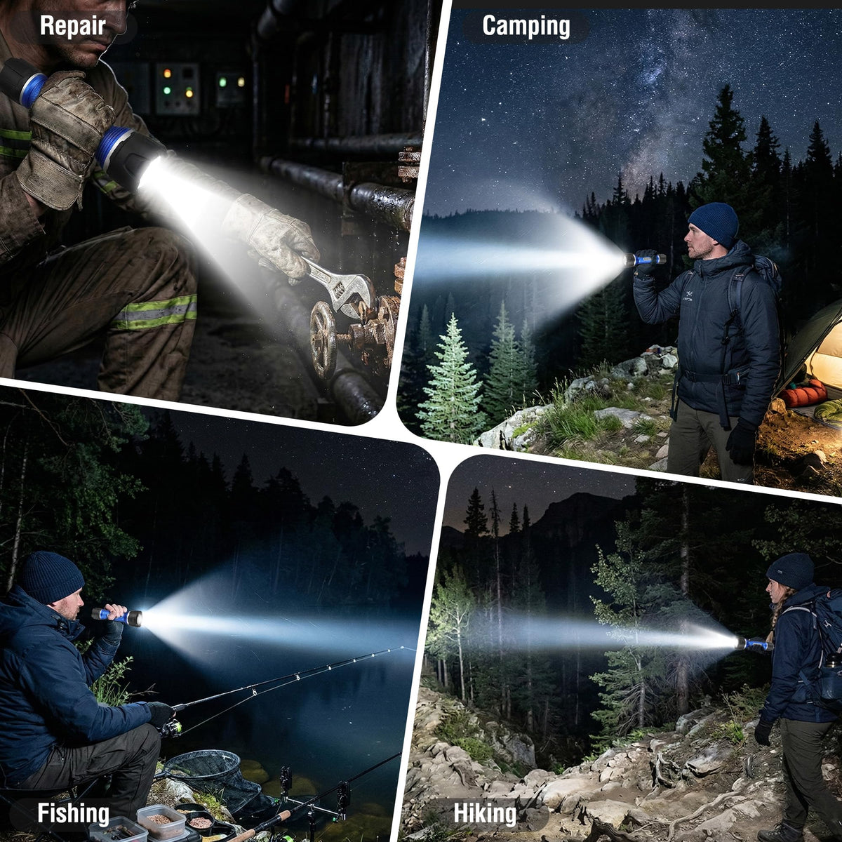 WORKPRO compact flashlight designed to fit in toolkit or backpack