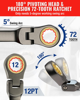 WORKPRO 3/8 inch wrench in action in tight engine bay