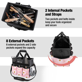 WorkPRO bag bottom supports tools with PE foam and steel wire for stability.