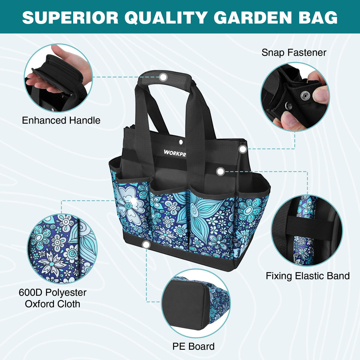 WORKPRO deep pockets prevent items from slipping out during movement