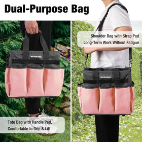 WORKPRO durable exterior pockets for quick-access tools