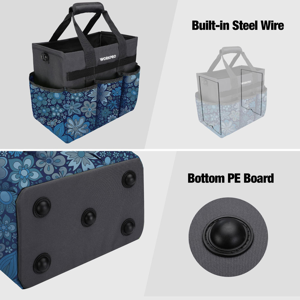 Exterior pockets and straps keep gear within reach