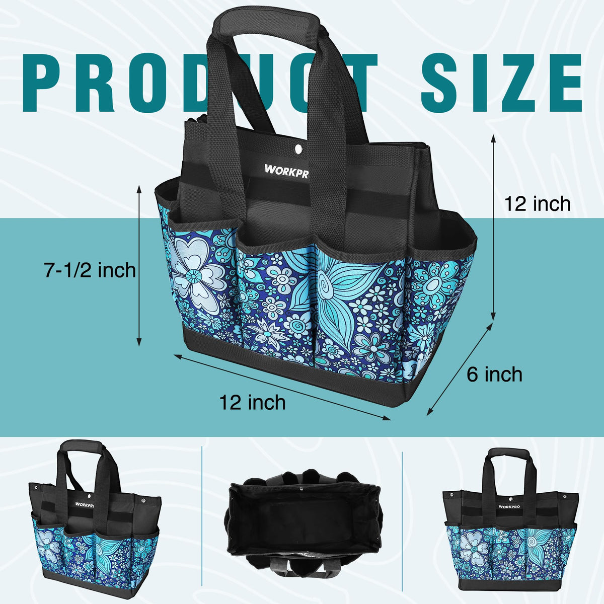 WORKPRO front and side pockets organize tools for quick access