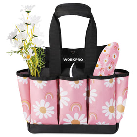 WORKPRO garden tool bag front view with easy-access design for gardening essentials