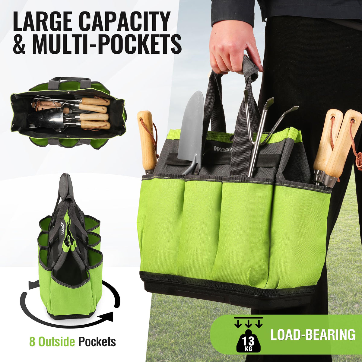 Multifunctional storage design works as a home organization bag