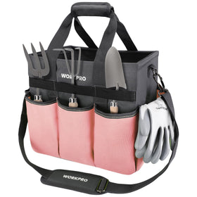WORKPRO garden tool bag with wide mouth for quick tool access