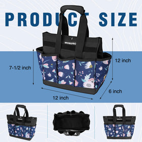WORKPRO garden tool bag reinforced base keeps it upright