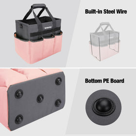 WORKPRO padded shoulder strap reduces fatigue during transport