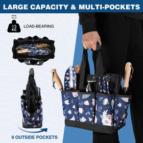 WORKPRO garden tool bag side pockets for spray bottles