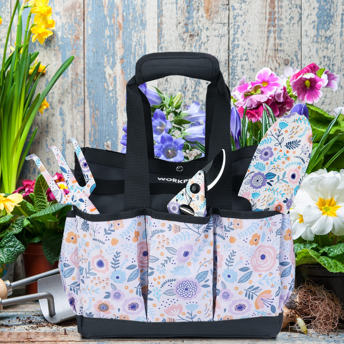 WORKPRO Garden Tool Bag ideal for garage, shed, or garden uses.