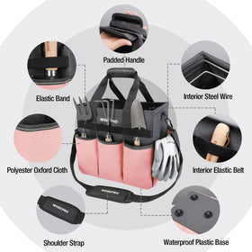 WORKPRO bag wide mouth shown for effortless organization