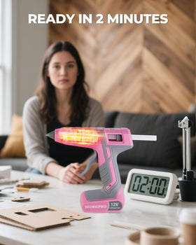 WORKPRO pink ribbon kit designed for arts crafts and small repairs