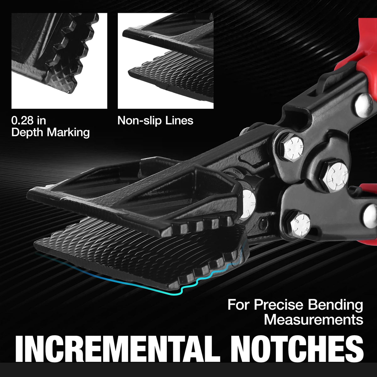 WORKPRO Hand Seamer with an ergonomic TPR handle for comfortable use.