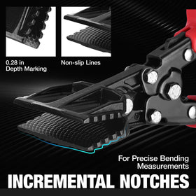 WORKPRO Hand Seamer with an ergonomic TPR handle for comfortable use.