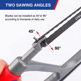 WorkPro ergonomic rubberized handle enhances grip and comfort