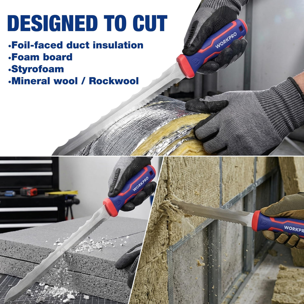 WORKPRO hanger hole enables easy on-site storage after use.