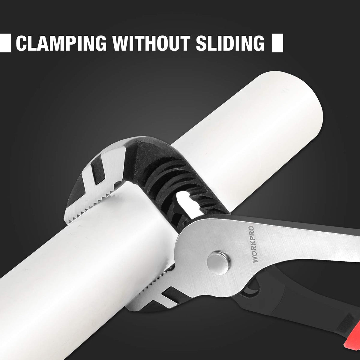WORKPRO hardened CrNi steel plier delivers durable performance in tough conditions.