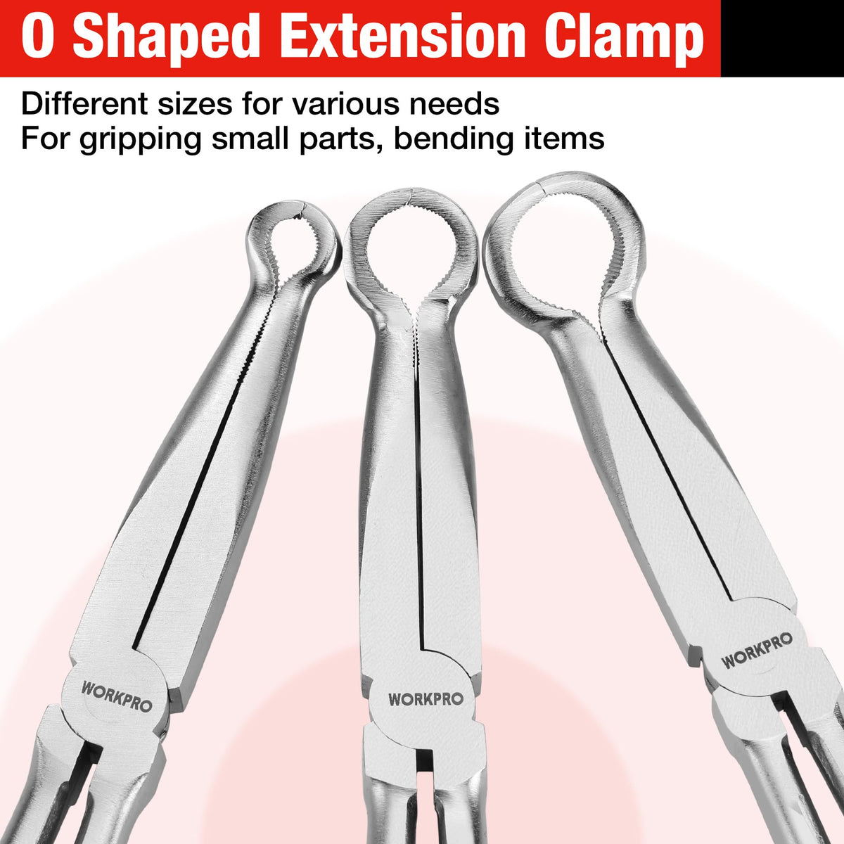 WORKPRO hardened-steel construction ensures durability during automotive tasks.
