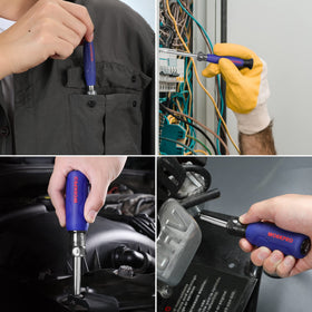 WORKPRO heat-treated bits up to 60HRC deliver reliable bite.