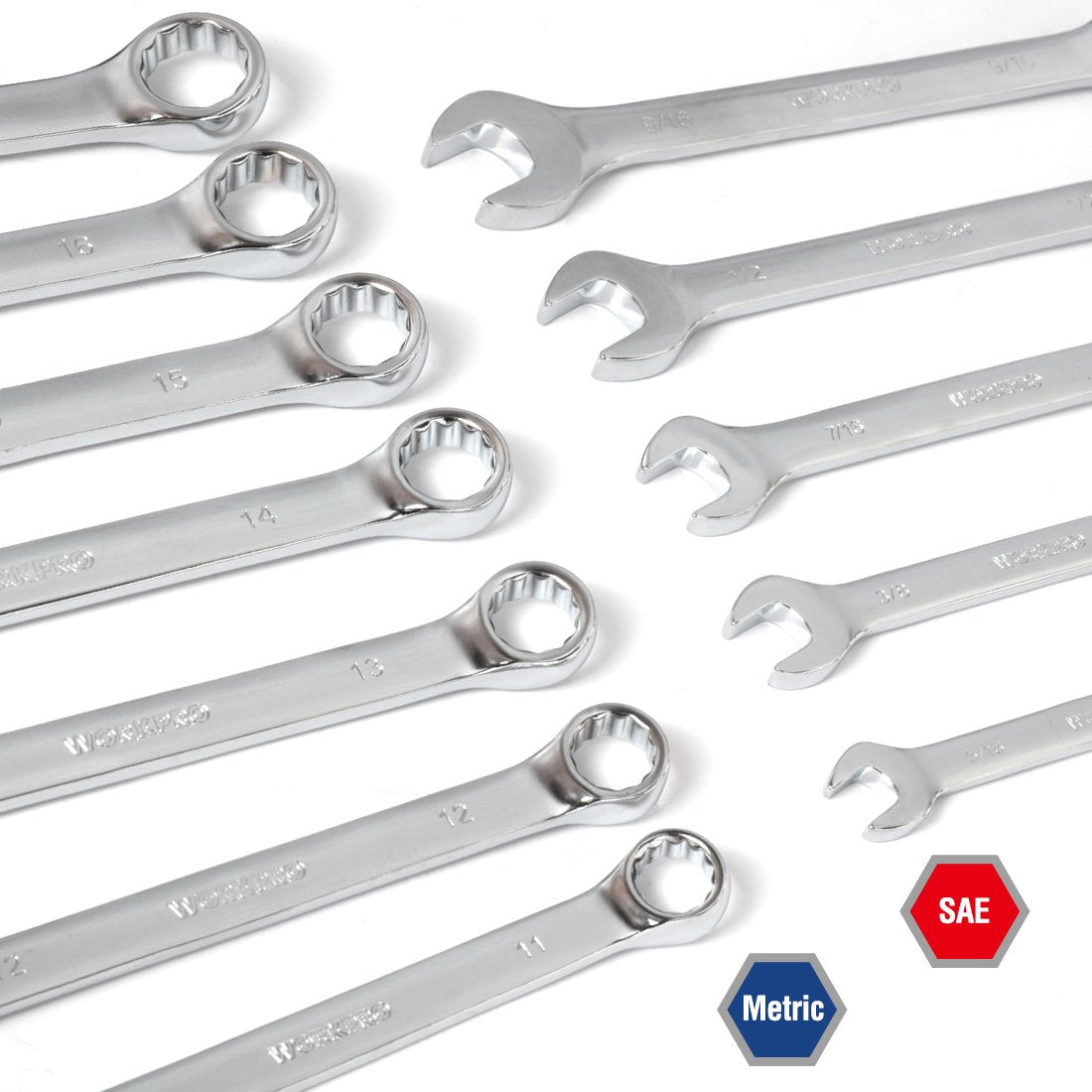 WORKPRO hex keys and bits for precise fittings.