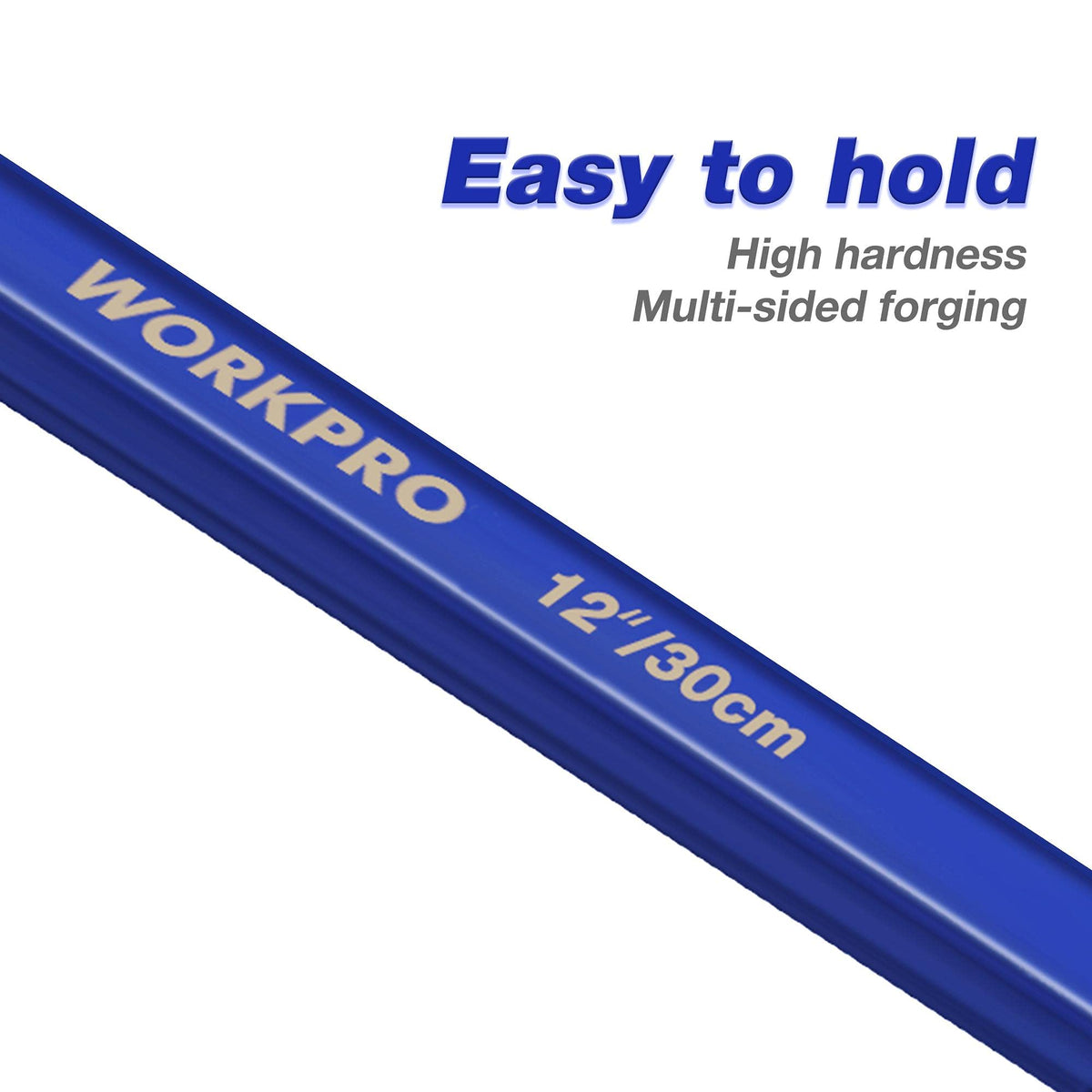 WORKPRO hex shaft provides a secure grip for precise prying.