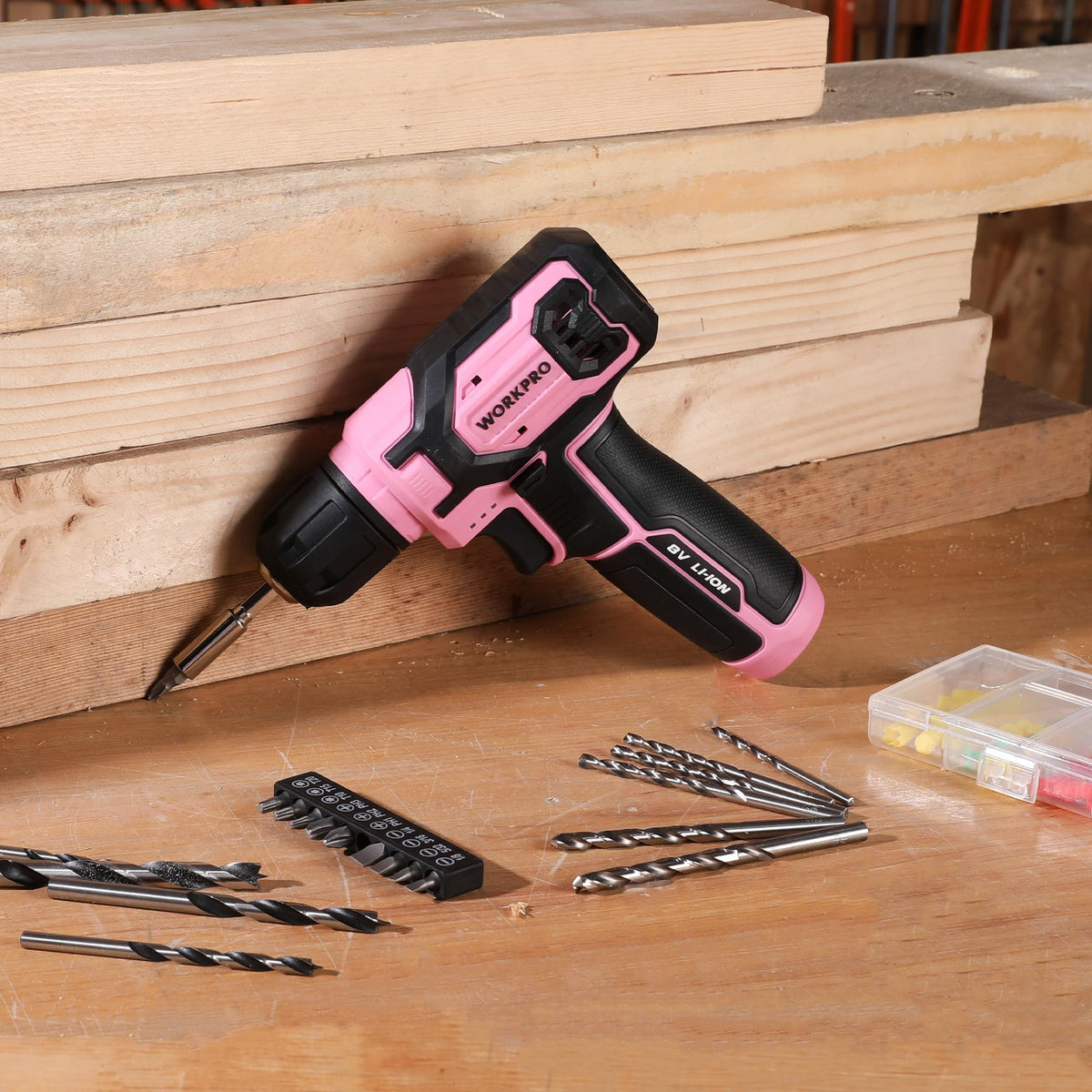 WORKPRO kit supports hanging pictures and furniture assembly at home