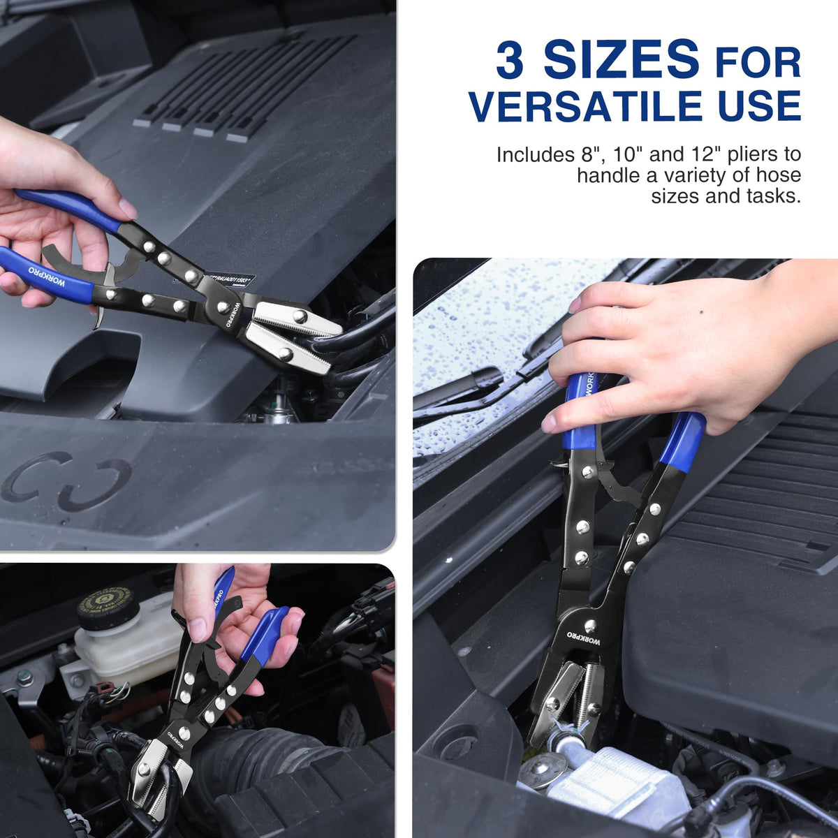 WORKPRO hose pinch-off pliers 10 inch locking mechanism enables hands free work